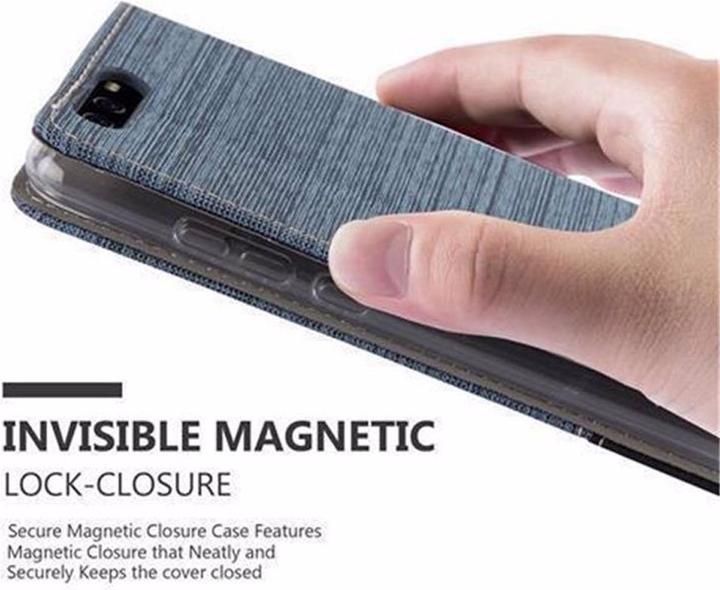 Actual product image Cadorabo Book Jeans Optics Cover (Huawei P10)