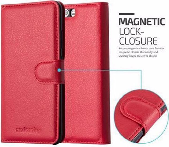 Actual product image Cadorabo Book with stand function cover (Huawei P10 Plus)