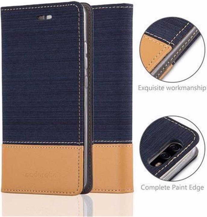 Produktbild Cadorabo Book Jeans Optik Cover (Huawei P10 Plus)