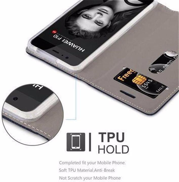 Produktbild Cadorabo Book Jeans Optik Cover (Huawei P10 Plus)