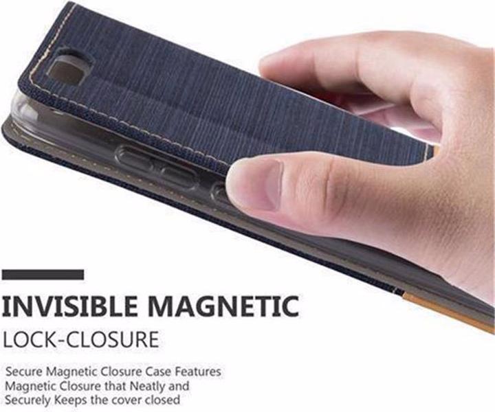 Produktbild Cadorabo Book Jeans Optik Cover (Huawei P10 Plus)