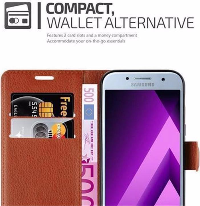Actual product image Cadorabo Book with stand function cover (Samsung Galaxy A3 (2017))