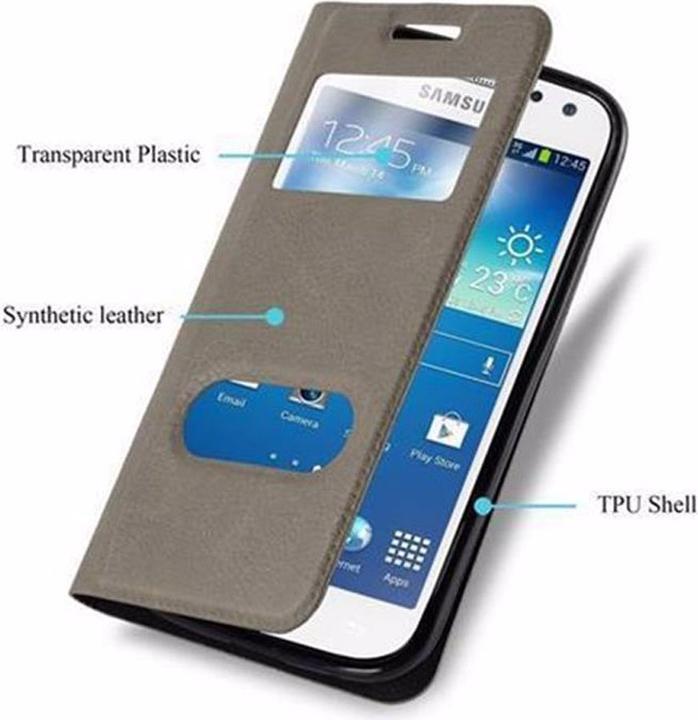 Produktbild Cadorabo Book mit View Doppelfenster Cover (Samsung Galaxy S4)