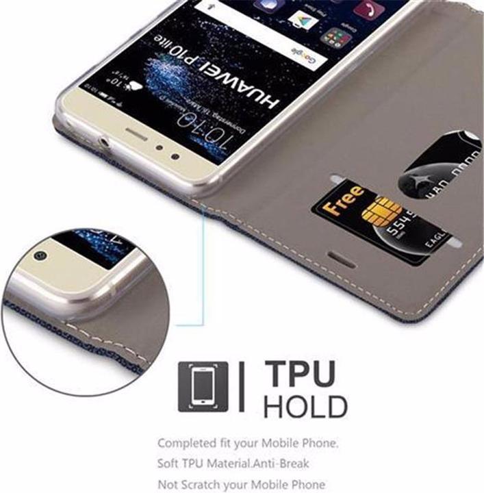 Actual product image Cadorabo Book Jeans Optics Cover (Huawei P10 Lite)