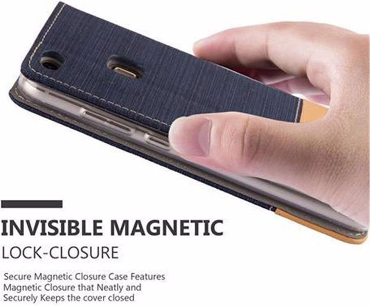 Actual product image Cadorabo Book Jeans Optics Cover (Huawei P10 Lite)