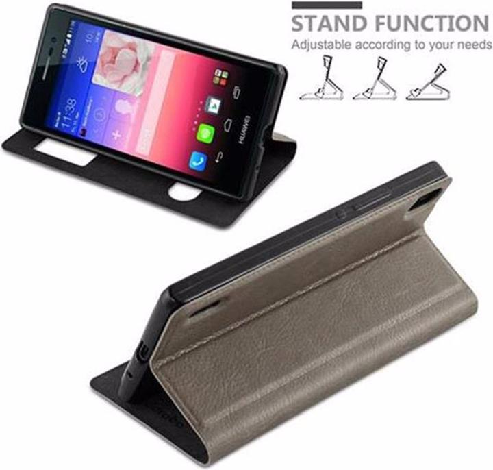 Productafbeelding Cadorabo Boek met Uitzicht Dubbele Raambedekking (Huawei Ascend P7)
