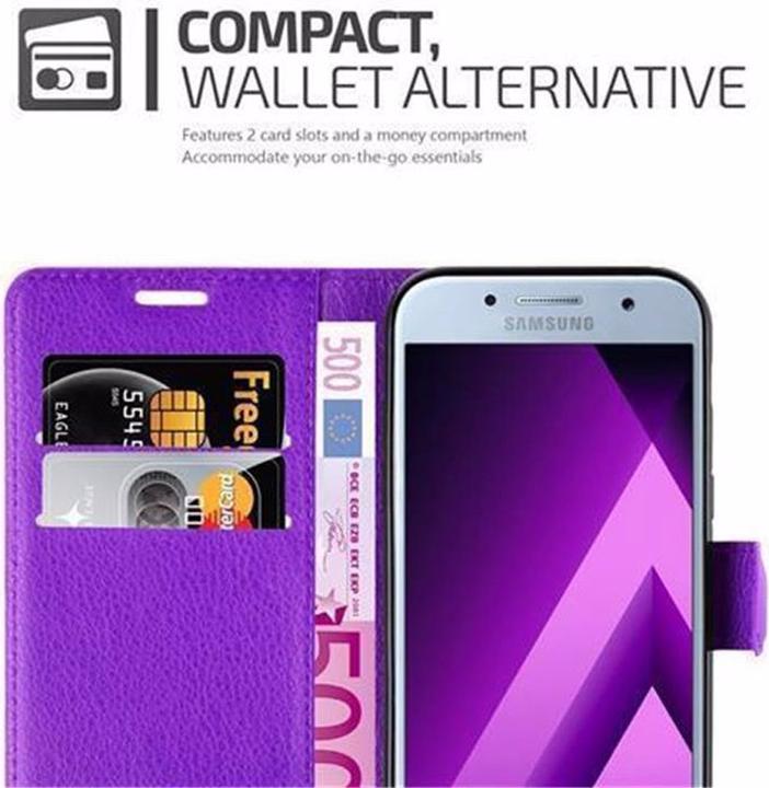 Actual product image Cadorabo Book with stand function cover (Samsung Galaxy A3 (2017))