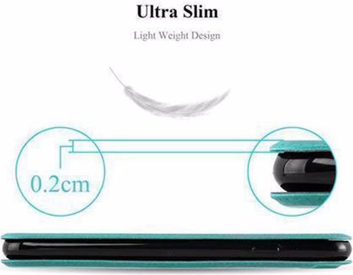 Actual product image Cadorabo Book with View double window cover (Samsung Galaxy S5 Neo, Samsung Galaxy S5)