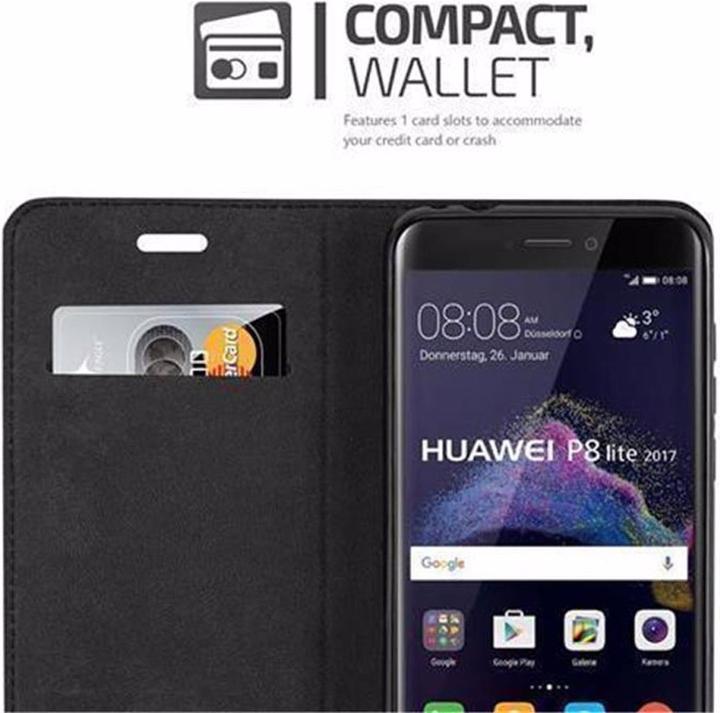 Actual product image Cadorabo Book Invisible Magnet Cover (Huawei P8 Lite (2017))