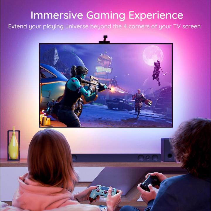 Actual product image Govee DreamView T1 TV- Light Strips, 75"-85" (RGBIC, 499 cm, Indoor)