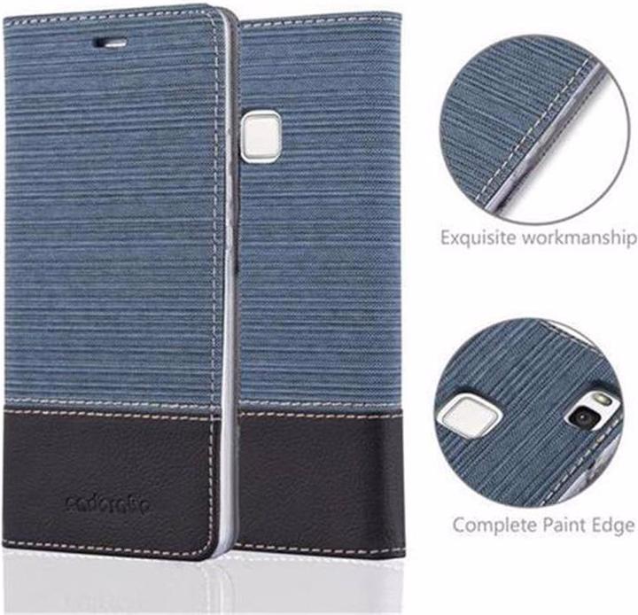Produktbild Cadorabo Book Jeans Optik Cover (Huawei P9 Lite)