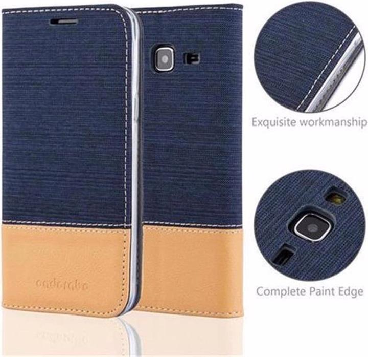 Produktbild Cadorabo Book Jeans Optik Cover (Samsung Galaxy J3 (2016))