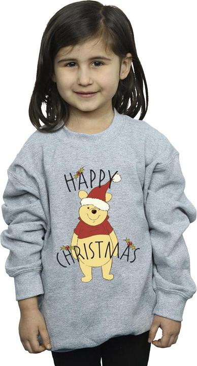 Produktbild Disney Winnie The Pooh Happy Christmas Holly Sweatshirt Mädchen (140, 146)