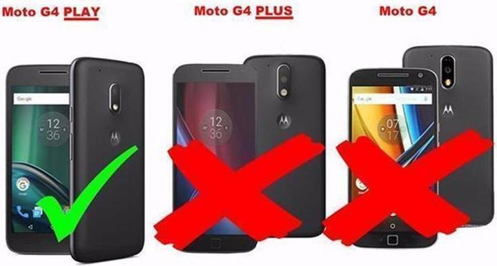 Actual product image Cadorabo Book Invisible Magnet Cover (Motorola Moto G4 Play)