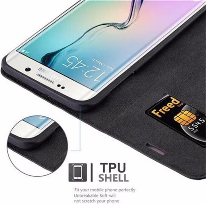 Productafbeelding Cadorabo Boek Onzichtbare Magneethoes (Samsung Galaxy S6 Edge+)