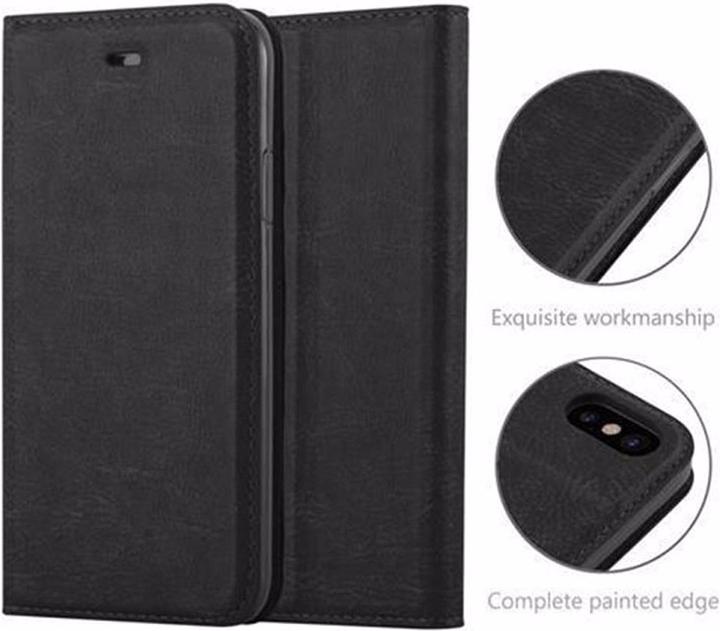 Actual product image Cadorabo Book Invisible Magnet Cover (Apple iPhone XS, Apple iPhone X)