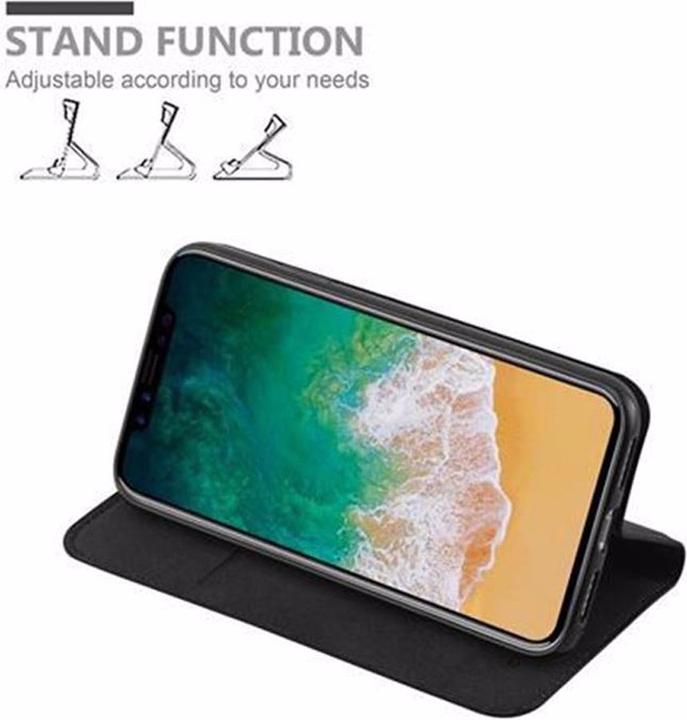 Actual product image Cadorabo Book Invisible Magnet Cover (Apple iPhone XS, Apple iPhone X)