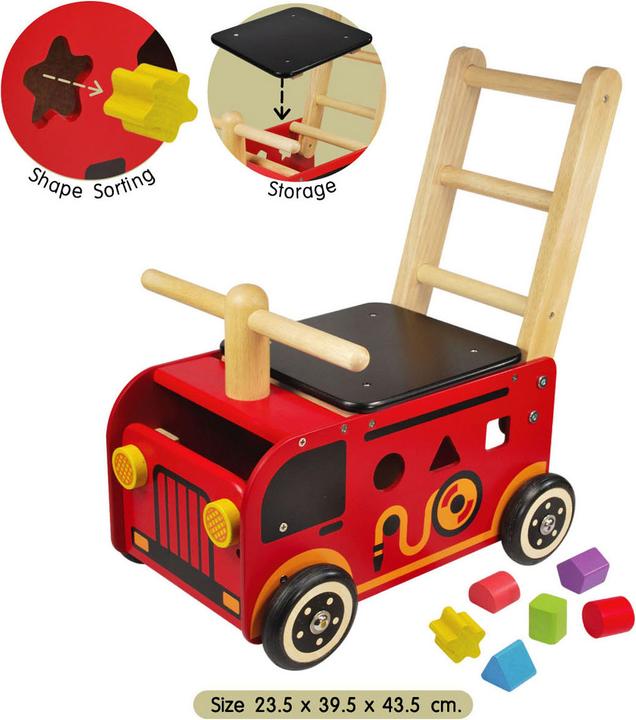 Produktbild I'm Toy Ich bin Toy Walk und Push Truck Fire Department