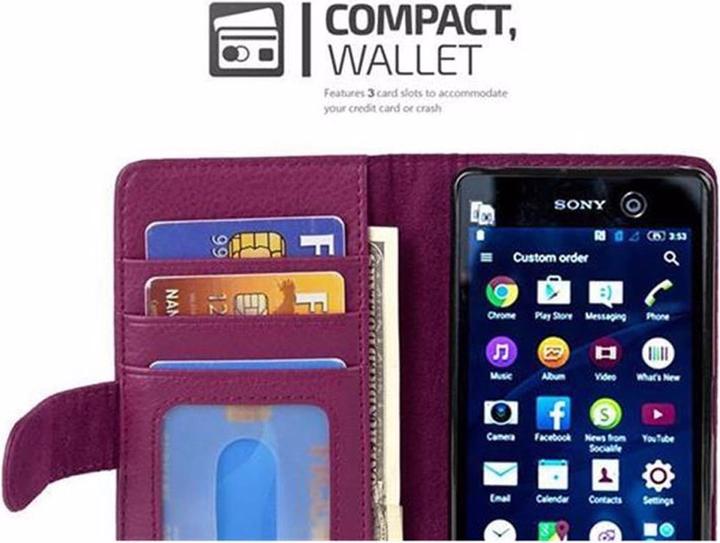 Productafbeelding Cadorabo Boek met 3 kaartsleuven Omslag (Xperia M5)
