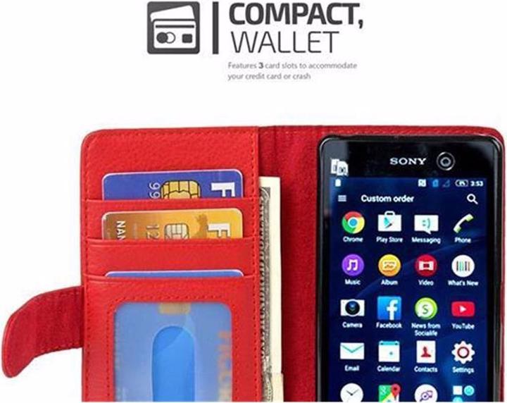 Actual product image Cadorabo Book with 3 card slots cover (Sony Xperia M5)