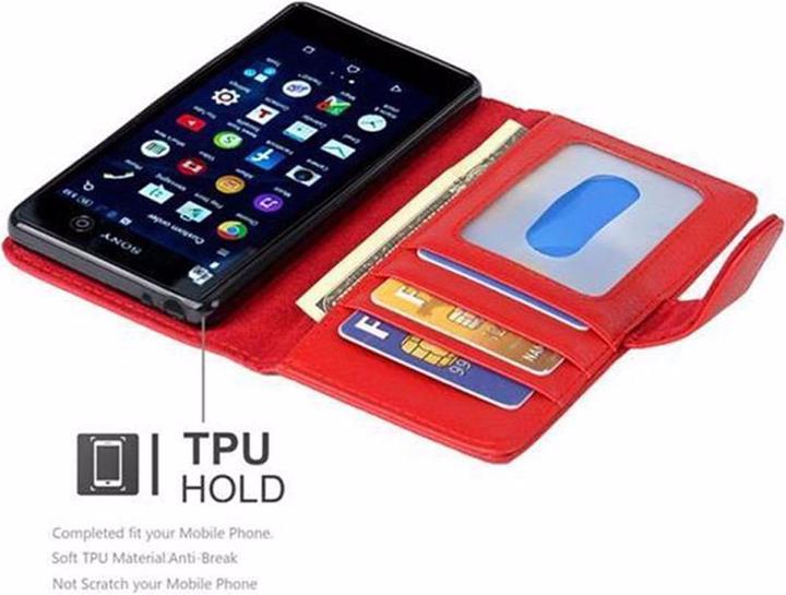 Actual product image Cadorabo Book with 3 card slots cover (Sony Xperia M5)