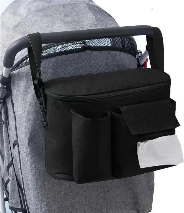 Produktbild ASMI Kinderwagen Organizer, Kinderwagentasche Schwarz