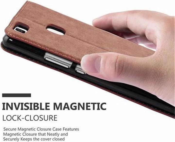 Actual product image Cadorabo Book Invisible Magnet Cover (Huawei P9 Lite)