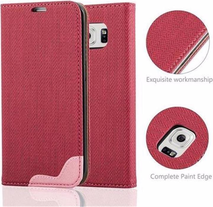 Produktbild Cadorabo Book Bast Optik Cover (Samsung Galaxy S6 Edge)
