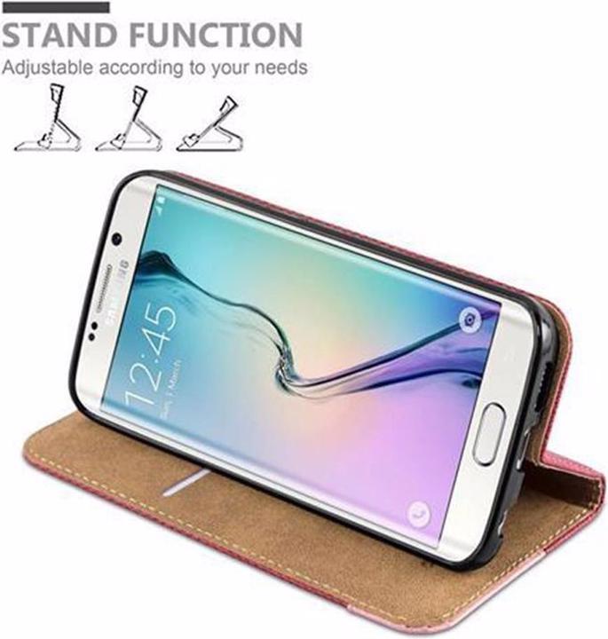 Produktbild Cadorabo Book Bast Optik Cover (Samsung Galaxy S6 Edge)