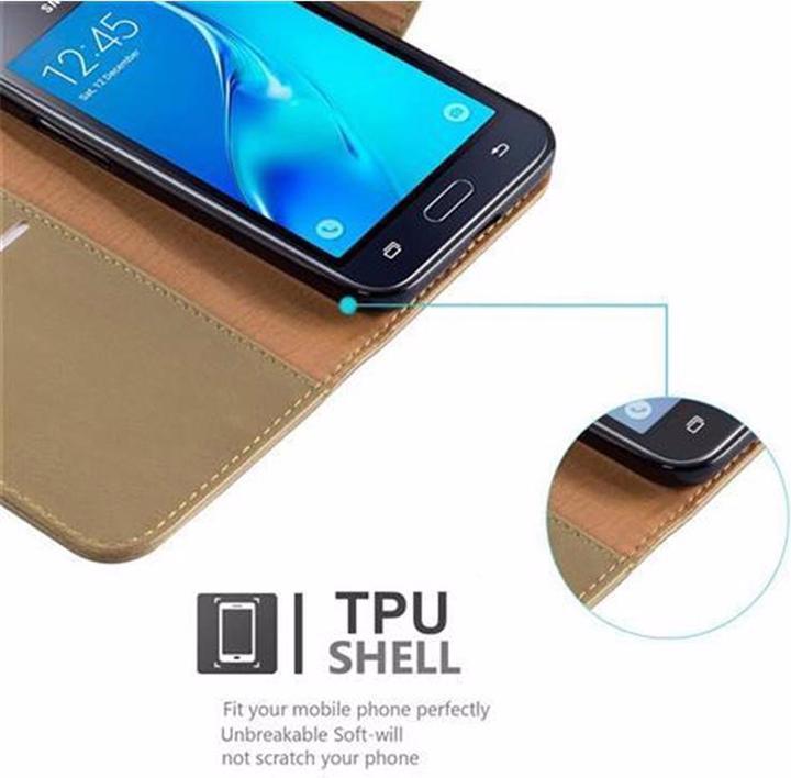 Produktbild Cadorabo Book Luxury Cover (Samsung Galaxy J1 (2016))