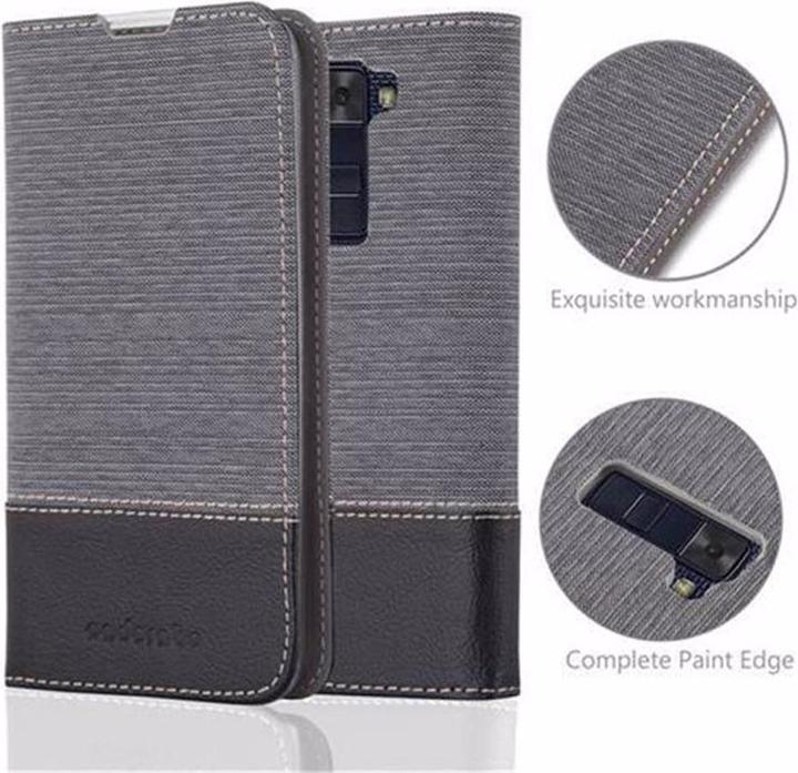 Produktbild Cadorabo Book Jeans Optik Cover (LG K8)