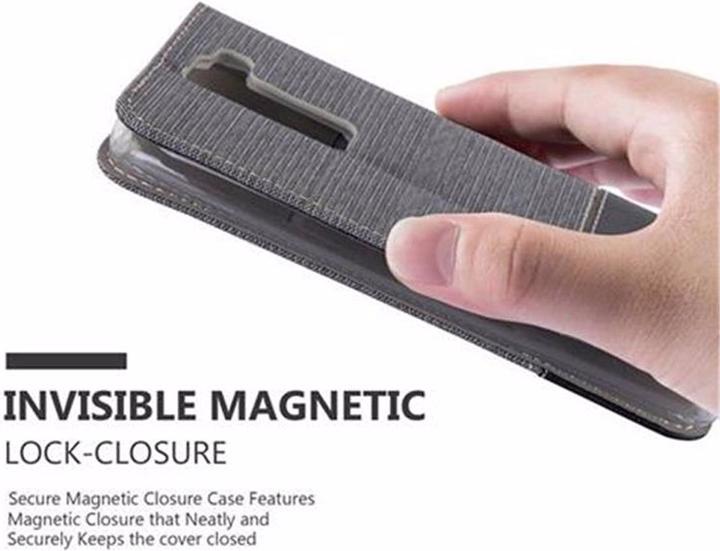 Produktbild Cadorabo Book Jeans Optik Cover (LG K8)