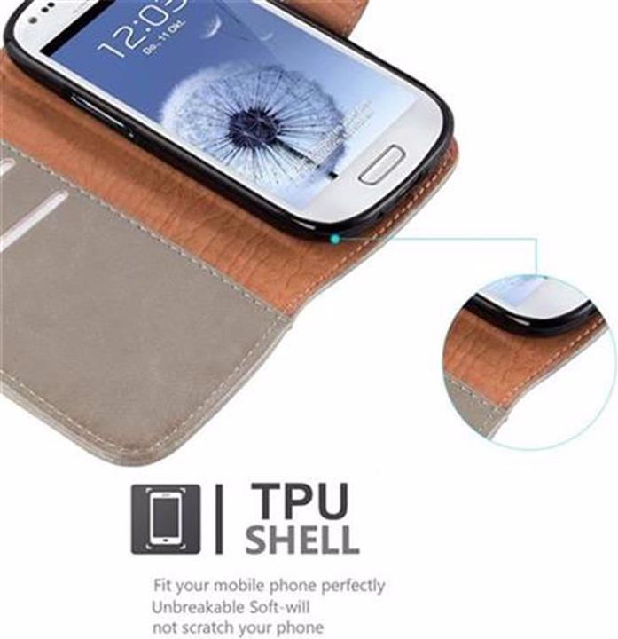 Actual product image Cadorabo Book Luxury Cover (Samsung Galaxy S3 Mini)