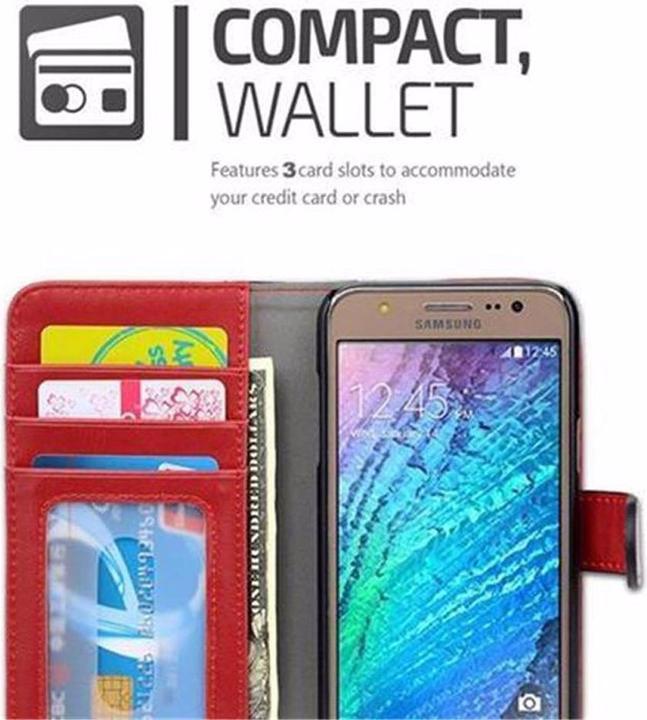 Actual product image Cadorabo Book two color stripe cover (Samsung Galaxy J5 (2015))