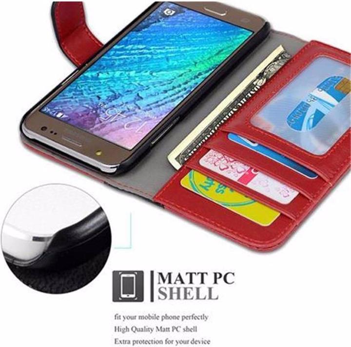 Actual product image Cadorabo Book two color stripe cover (Samsung Galaxy J5 (2015))