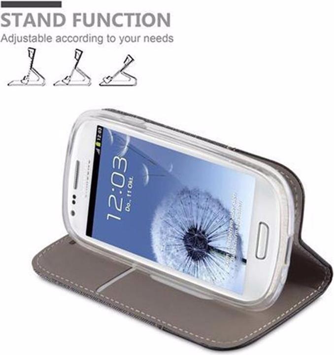 Actual product image Cadorabo Book Jeans Optics Cover (Samsung Galaxy S3 Mini)