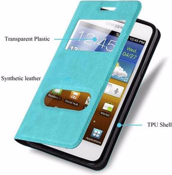 Productafbeelding Cadorabo Boek met Uitzicht Dubbele Raambedekking (Samsung Galaxy S2)