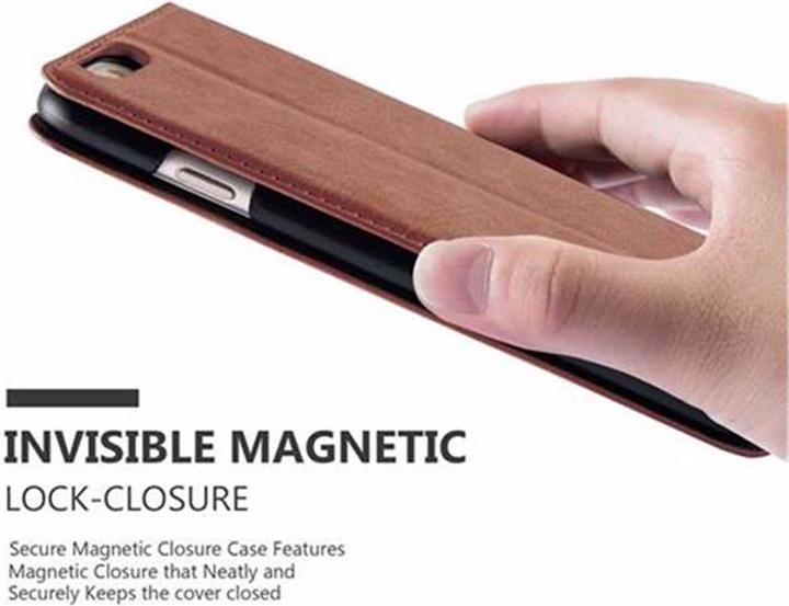 Actual product image Cadorabo Book Invisible Magnet Cover (Apple iPhone 6 Plus, Apple iPhone 6s Plus)