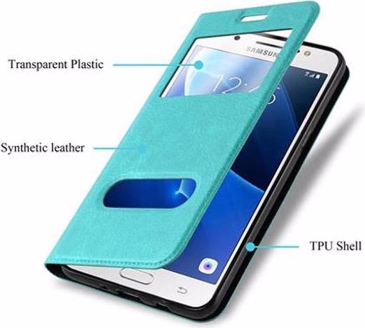 Produktbild Cadorabo Book mit View Doppelfenster Cover (Samsung Galaxy J5 (2016))
