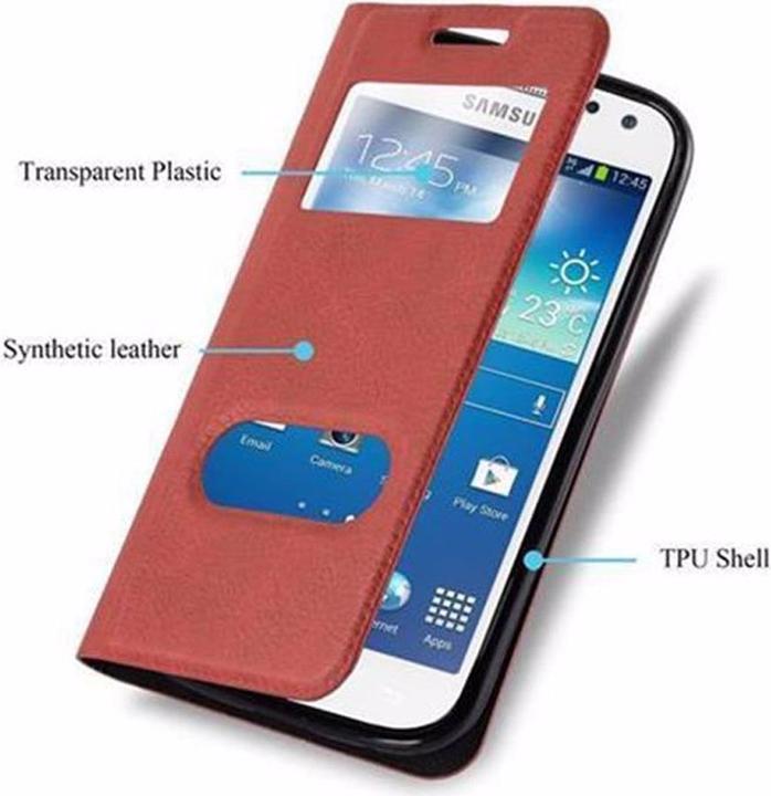 Produktbild Cadorabo Book mit View Doppelfenster Cover (Samsung Galaxy S4)