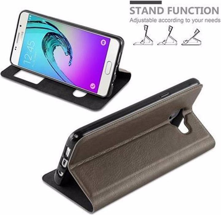 Actual product image Cadorabo Book with View double window cover (Samsung Galaxy A3 (2016))