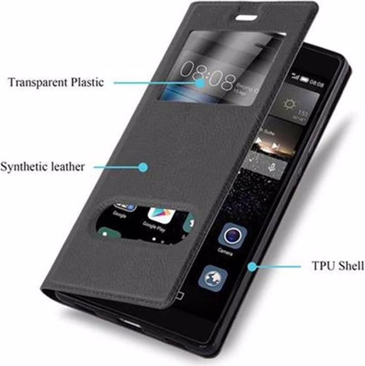 Produktbild Cadorabo Book mit View Doppelfenster Cover (Huawei P8)