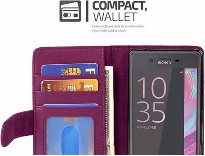Image du produit Cadorabo Book avec 3 pochettes pour cartes Couverture (Sony Xperia X Performance)