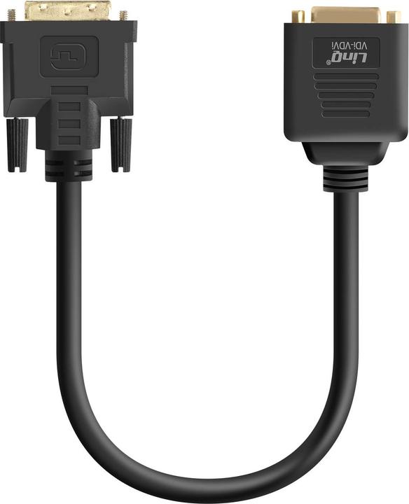 Actual product image LinQ Video adapter DVII plug to VGA socket and DVII socket (HDMI, VGA, 33 cm)