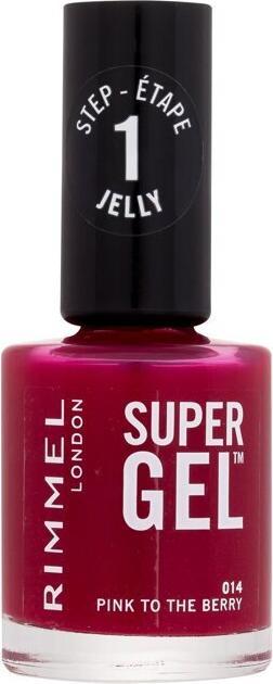 Produktbild Rimmel London SUPER GEL esmalte de uñas #14-Pink To The berry 12 ml (Gel-Effekt Nagellack)
