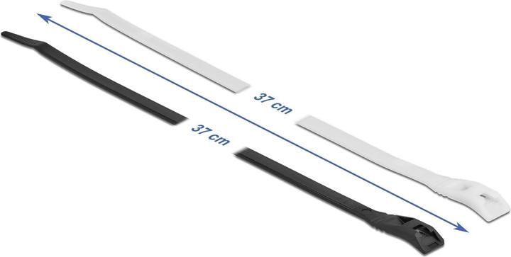 Actual product image Delock Cable tie with flat head L 370 x W 7.6 mm 100 pieces (Plastic cable ties, 370 mm, 100 pcs.)