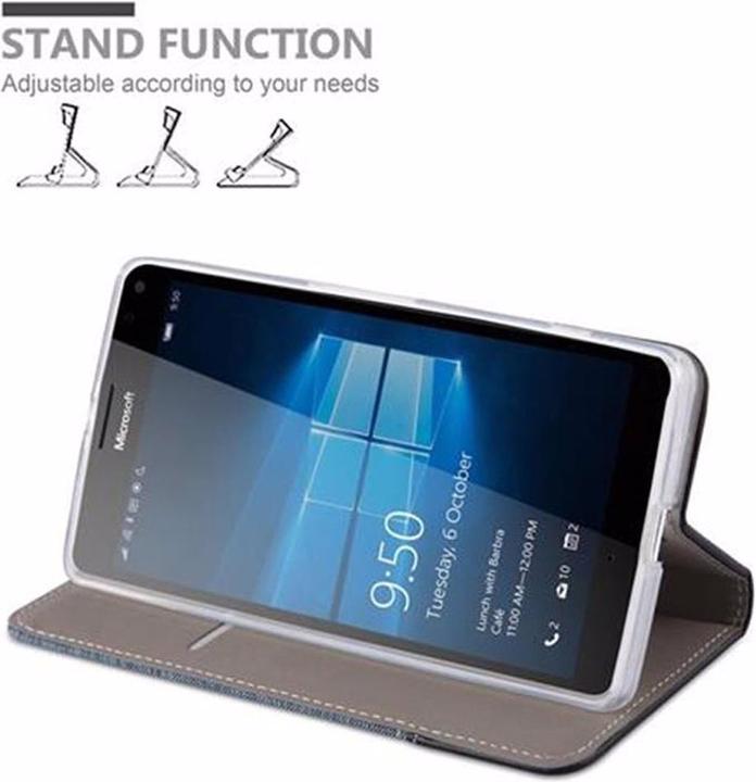 Produktbild Cadorabo Book Jeans Optik Cover (Microsoft Lumia 950 XL)