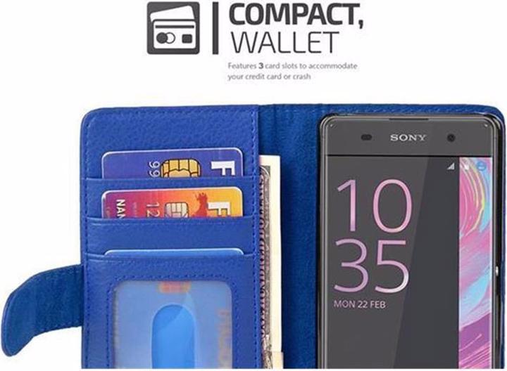 Actual product image Cadorabo Book with 3 card slots cover (Sony Xperia XA)