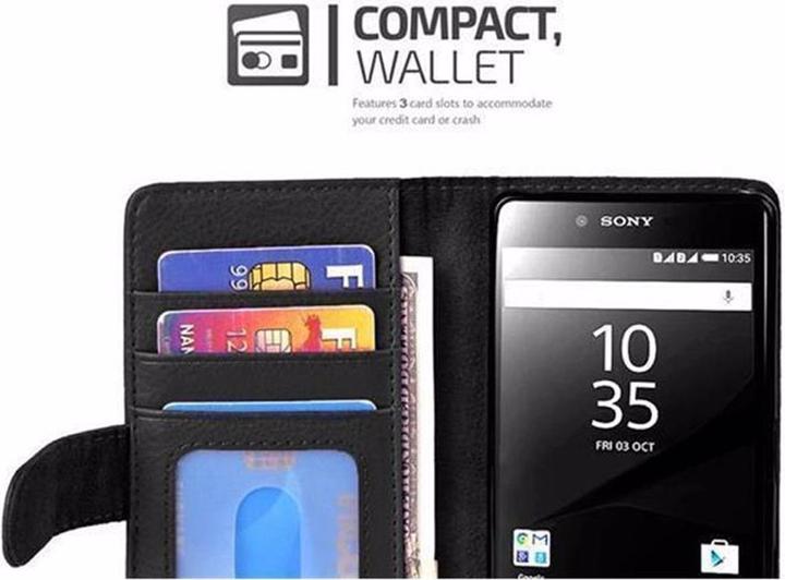 Image du produit Cadorabo Book avec 3 pochettes pour cartes Couverture (Sony Xperia Z5)
