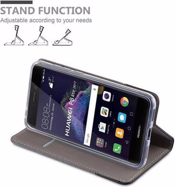 Produktbild Cadorabo Book Jeans Optik Cover (Huawei P8 Lite (2017))